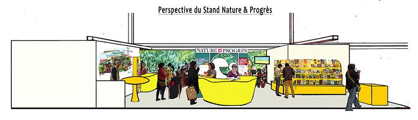 Stand Nature & Progrès, Salon Marjolaine, Vincennes